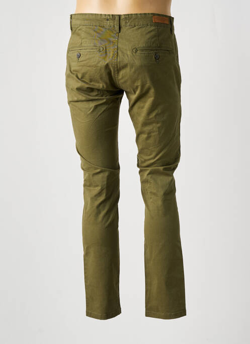 Pantalon chino stretch taille normale vert BRUCE & BUTLER  homme
