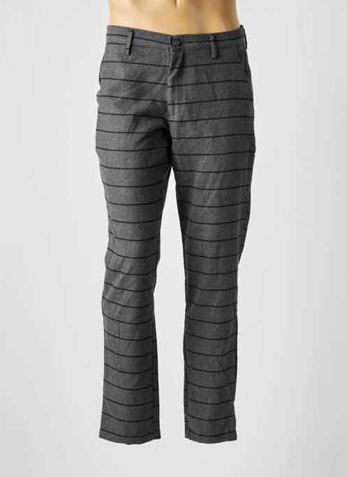 Pantalon chino tissage chiné taille normale gris BRUCE & BUTLER  homme