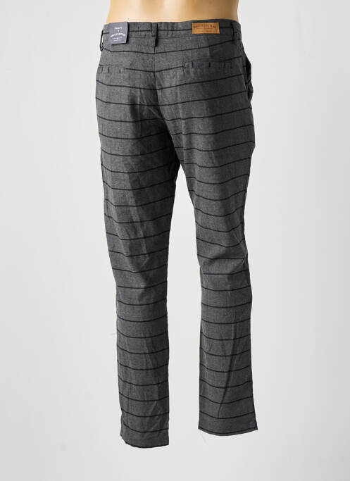 Pantalon chino tissage chiné taille normale gris BRUCE & BUTLER  homme