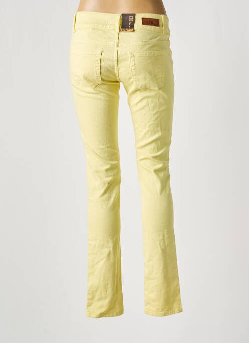 Pantalon slim stretch taille normale jaune LTB femme