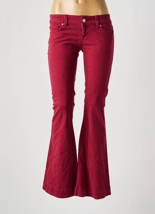 Pantalon flare stretch taille normale rouge LTB femme