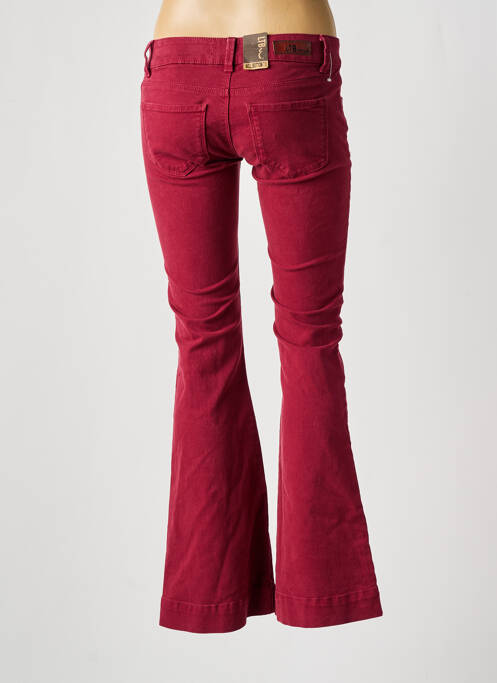 Pantalon flare stretch taille normale rouge LTB femme