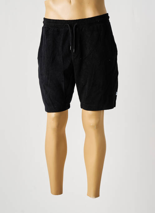 Bermuda noir WOODBIRD pour homme