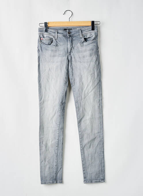 Jeans coupe slim gris SALSA pour femme