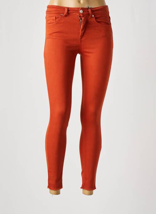 Pantalon slim orange ONLY pour femme