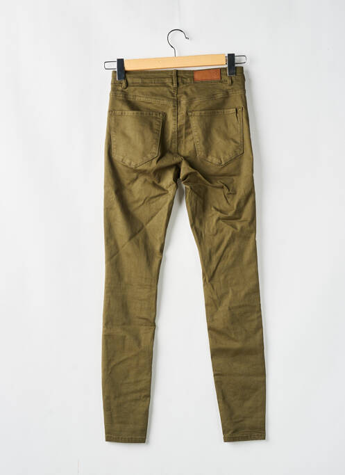 Pantalon slim vert VERO MODA pour femme