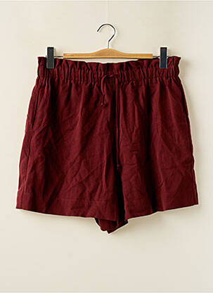 Short taille élastique rouge ASTRID BLACK LABEL femme
