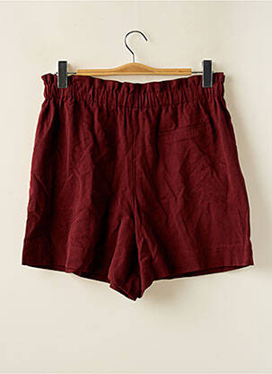 Short taille élastique rouge ASTRID BLACK LABEL femme
