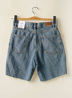 Short tissage denim bleu SUBDUED femme