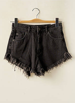 Short tissage denim noir SUBDUED femme