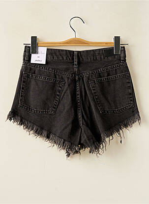 Short tissage denim noir SUBDUED femme