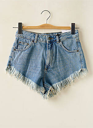 Short tissage denim bleu SUBDUED femme
