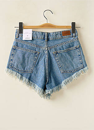 Short tissage denim bleu SUBDUED femme