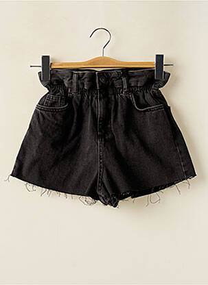 Short tissage denim noir SUBDUED femme