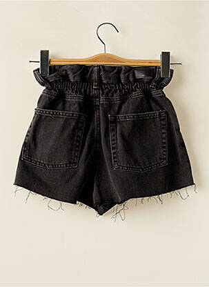 Short tissage denim noir SUBDUED femme