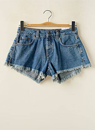 Short tissage denim bleu SUBDUED femme