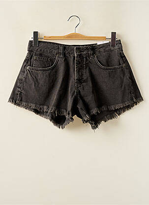 Short tissage denim gris SUBDUED femme