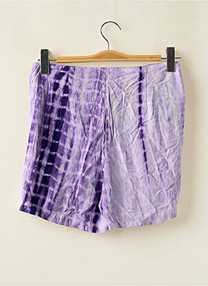 Jupe short coupe droite violet CEMI BY CÉLINE femme