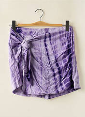 Jupe short violet CEMI BY CÉLINE pour femme seconde vue