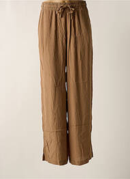 Pantalon droit taille élastique marron OPUS femme