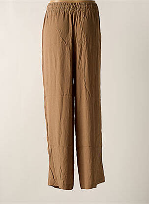 Pantalon droit taille élastique marron OPUS femme