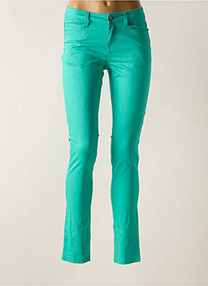 Pantalon slim stretch taille normale bleu PIECES femme