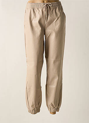 Pantalon droit taille élastique beige JACQUELINE RIU femme