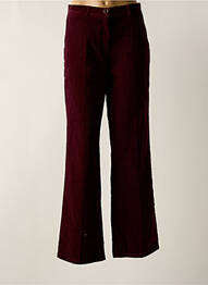 Pantalon droit fermeture zippée sous rabat boutonné violet LE FABULEUX MARCEL DE BRUXELLES femme