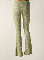 Pantalon droit vert NEON & NYLON pour femme seconde vue