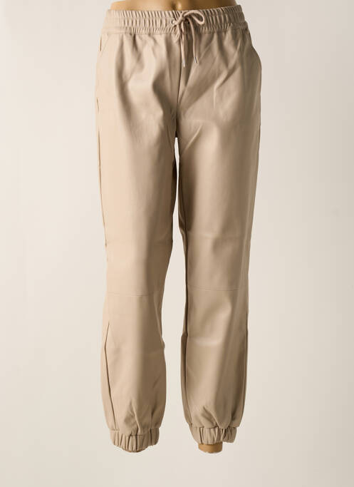 Pantalon droit taille élastique beige JACQUELINE RIU femme