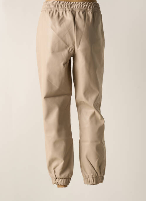 Pantalon droit taille élastique beige JACQUELINE RIU femme