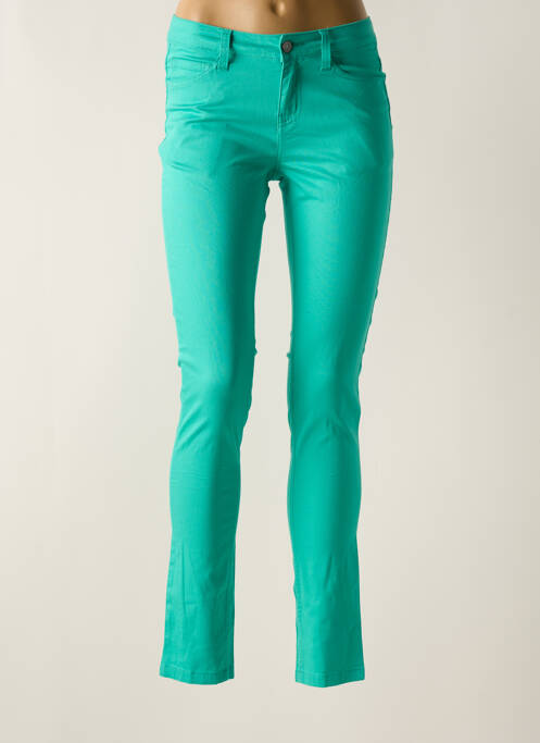 Pantalon slim bleu PIECES pour femme