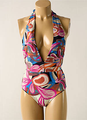 Maillot de bain 1 pièce beige ASTRID BLACK LABEL pour femme