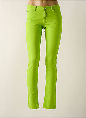 Pantalon slim stretch taille normale vert FLAIR femme