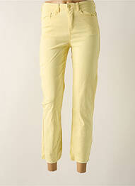 Pantalon 7/8 stretch taille normale jaune JDY femme