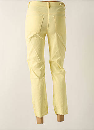 Pantalon 7/8 stretch taille normale jaune JDY femme