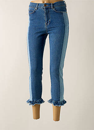 Jeans coupe slim tissage brut taille normale bleu MAURICE femme
