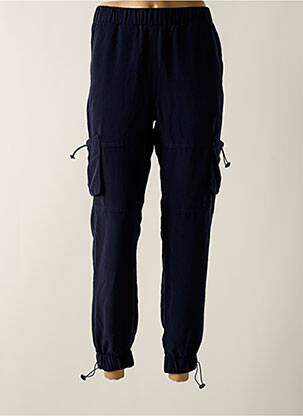 Pantalon cargo taille élastique taille normale bleu CEMI BY CÉLINE femme