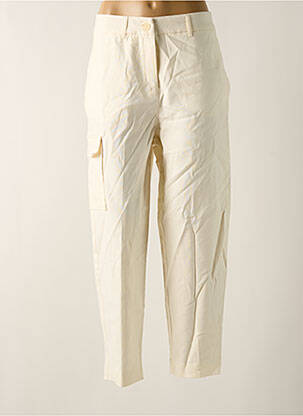Pantalon cargo poches taille normale beige MANGO femme