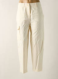 Pantalon cargo poches taille normale beige MANGO femme