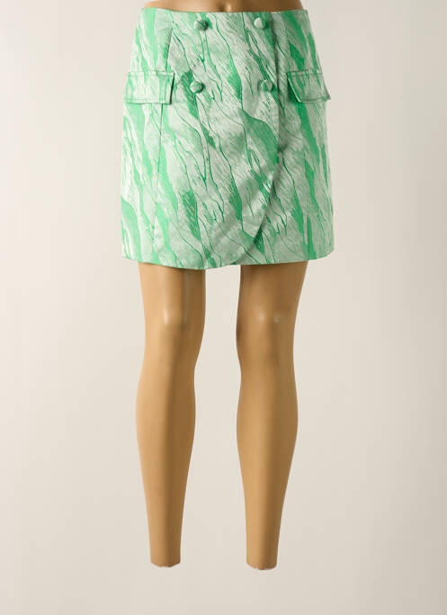 Jupe courte vert OLGA LEYERS pour femme