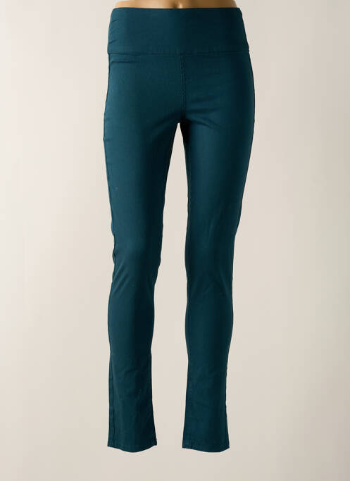 Pantalon slim vert PIECES pour femme