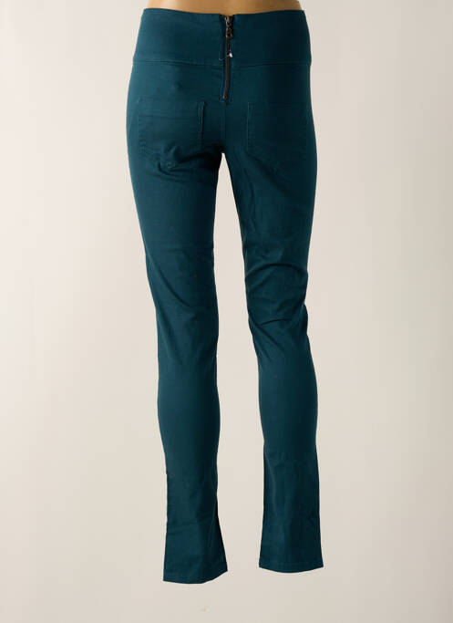 Pantalon slim vert PIECES pour femme