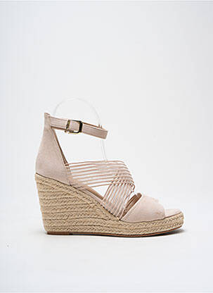 Espadrilles fermeture bride(s) talon de 7 à 9cm beige TAMARIS femme