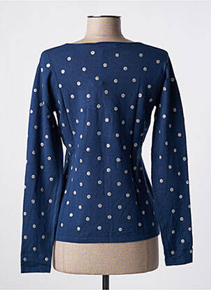 Pull coupe cintrée manches longues bleu GIORGIO BARBARA femme