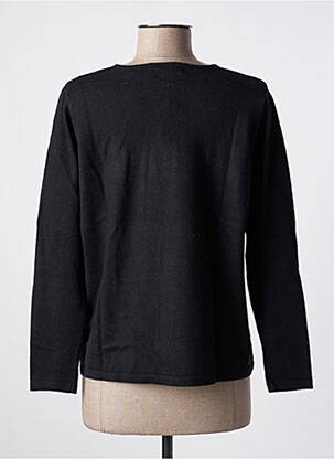 Pull col v manches longues noir GIORGIO BARBARA femme