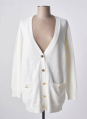 Gilet manches longues stretch blanc OR COLLECTION femme