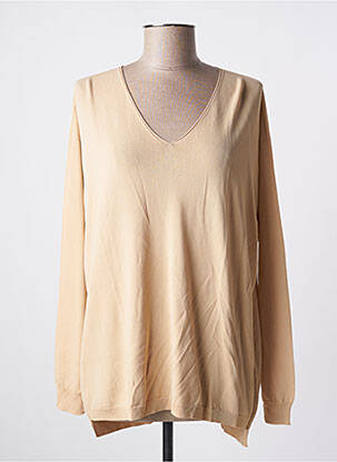 Pull stretch manches longues beige JULIA PARIS femme
