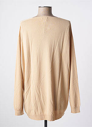 Pull col v manches longues beige JULIA PARIS femme