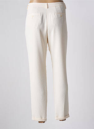Pantalon chino tissage popeline taille normale beige PABLO femme
